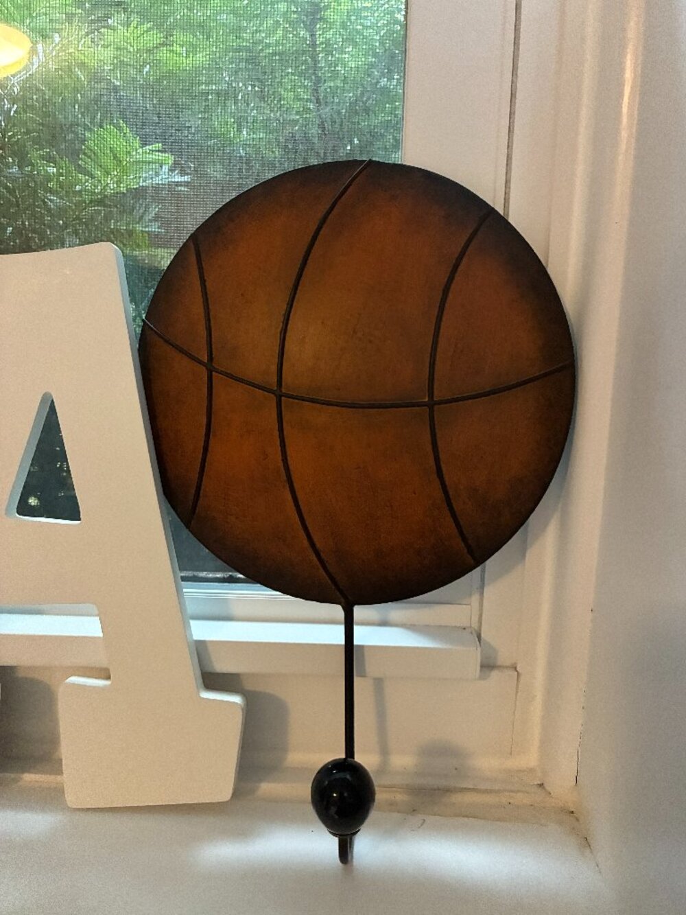 Basketball-Shaped Basketball Hook - Hobby Lobby